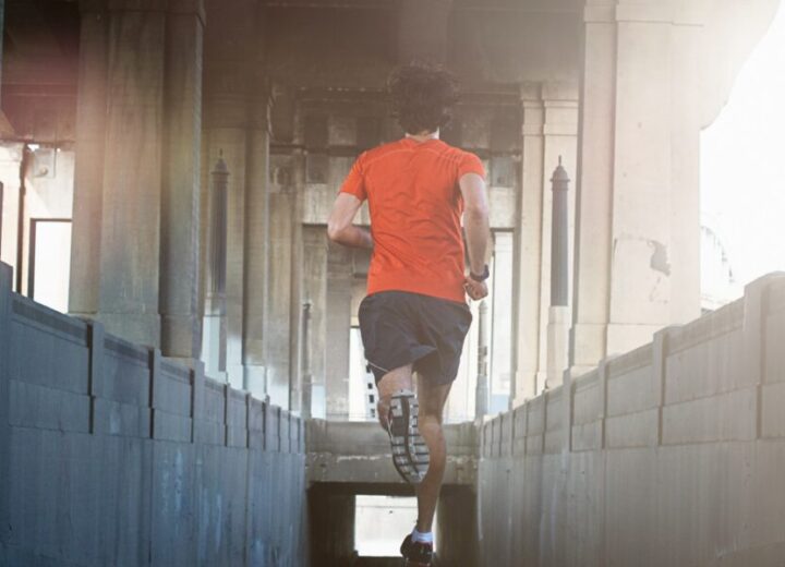 Runner In An Abandoned Corridor.