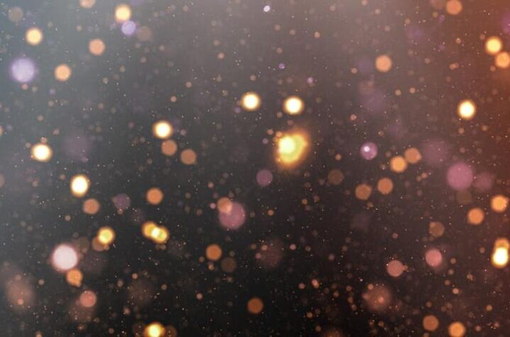 Colorful Bokeh Lights On Dark Background