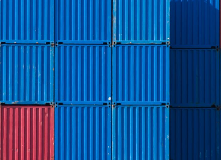Colorful Shipping Container Wall Pattern
