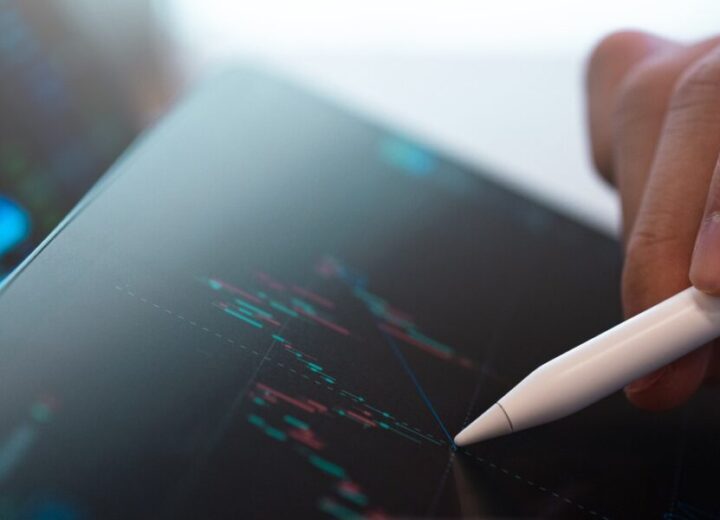 Analyzing Financial Data On Tablet