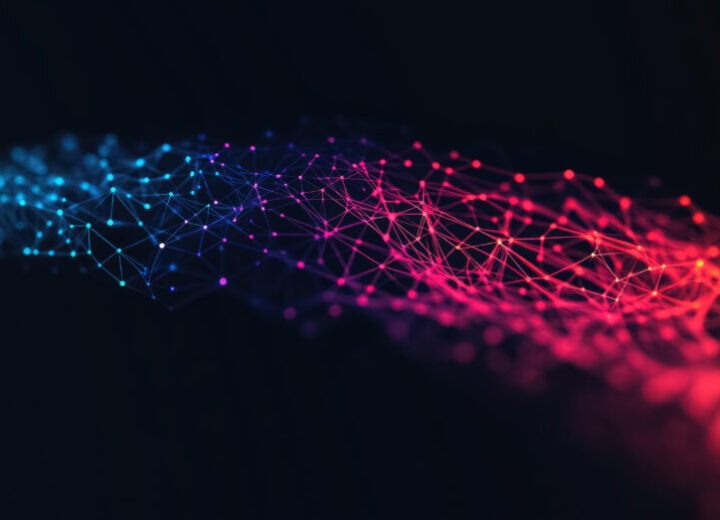 Colorful Abstract Network Of Connections